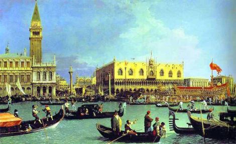 Canaletto, The Bucintoro at the Molo on Ascension Day, c. 1732.